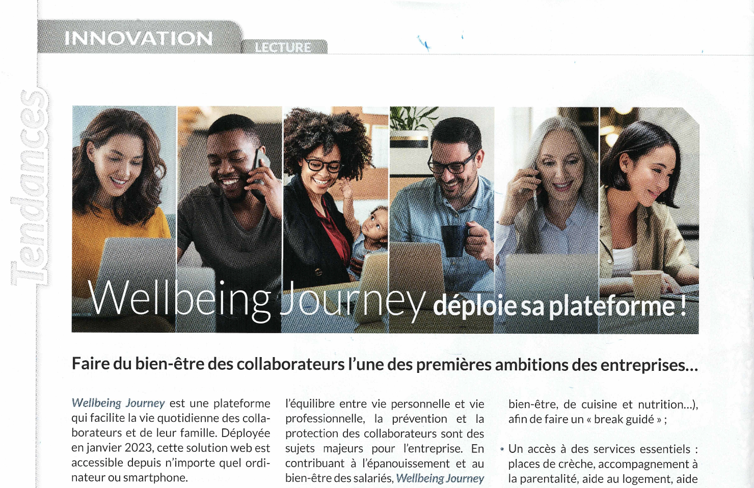 Wellbeing Journey déploie sa plateforme !